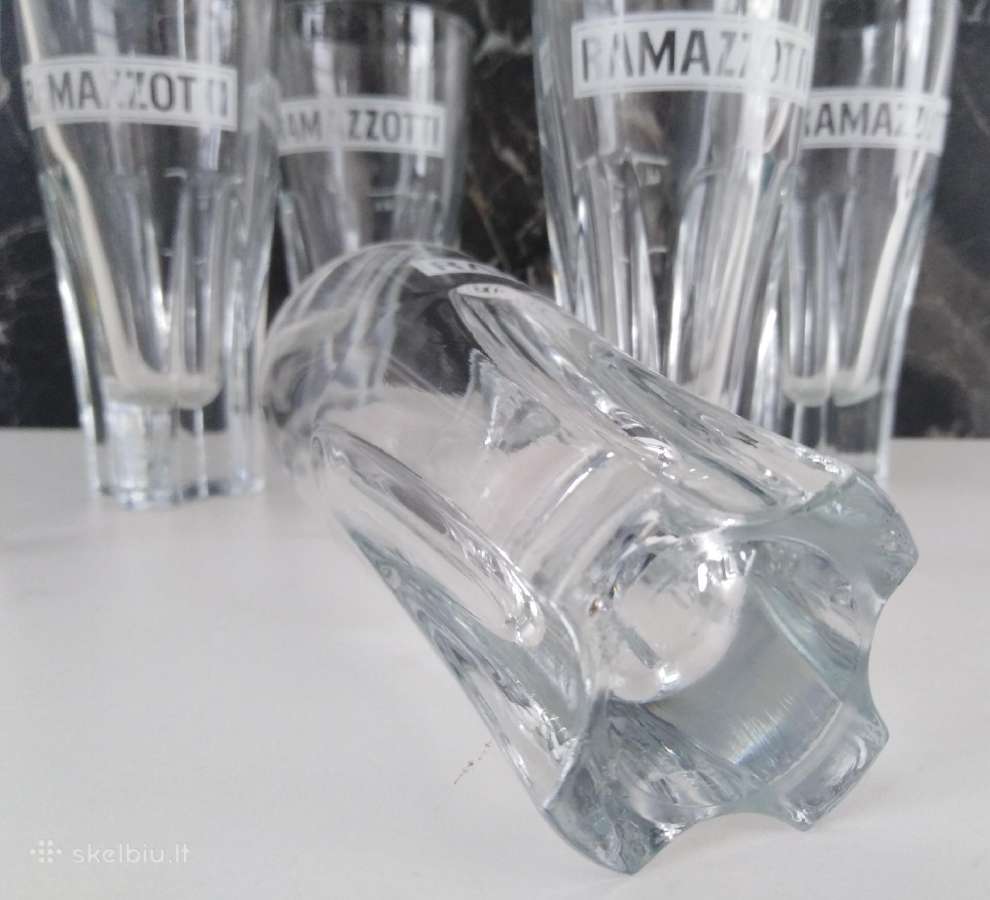 6x Ramazzotti likerio stiklines taures 4cl Italija - nuotraukos Nr. 8