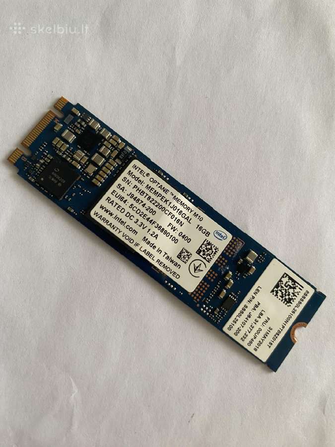Intel Optane Memory M10 16gb SSD