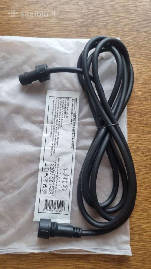 3m prailginimo kabelis girliandoms Lightballblack