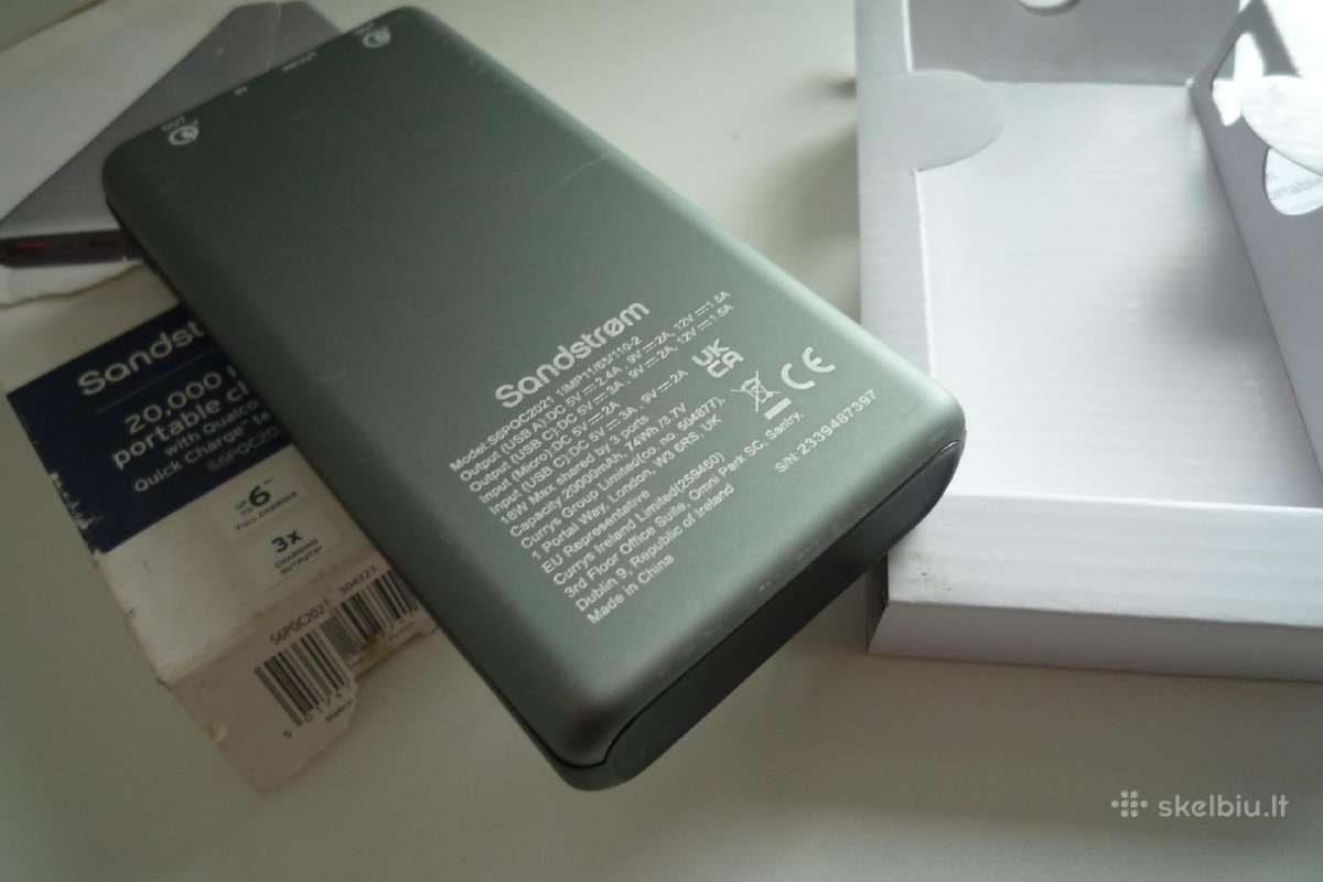 Sandstrom 20.000mah Powerbank - nuotraukos Nr. 3