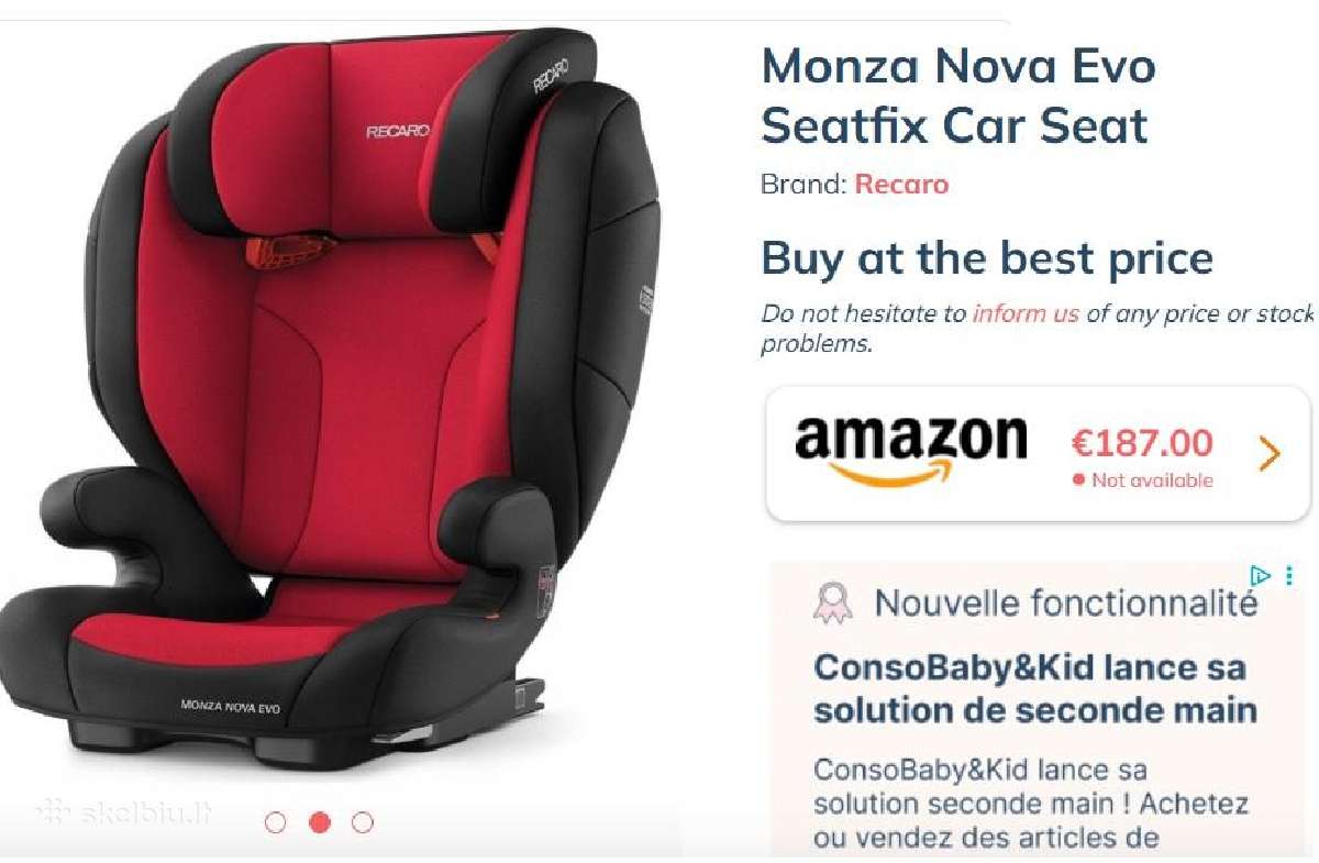Recaro Monza EVO Automobilinė kėdutė
