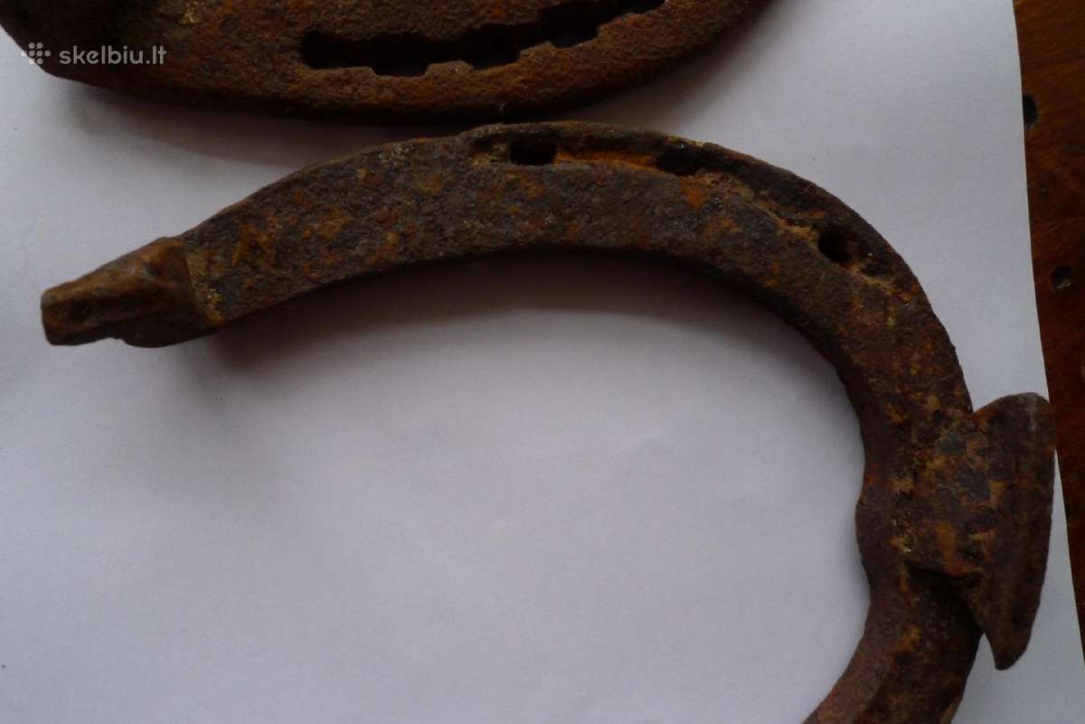 Antikvariniai metalo dirbiniai 6 vnt ir 2 pasagos - nuotraukos Nr. 6