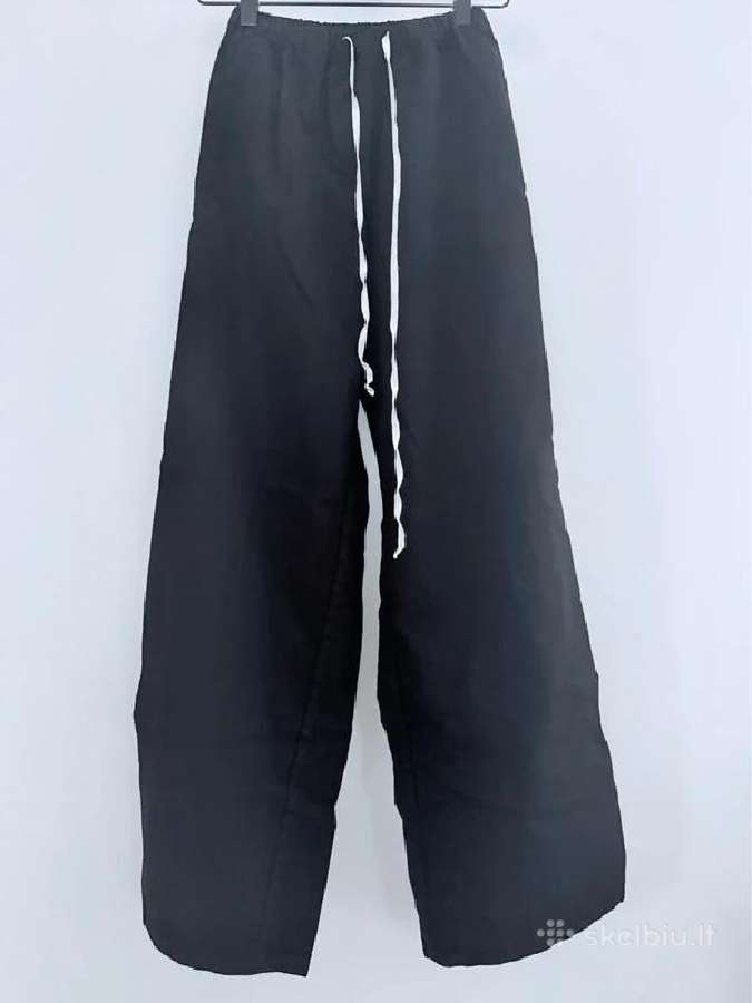 Juodos Unlabel kelnės Puff Drawstring Pants
