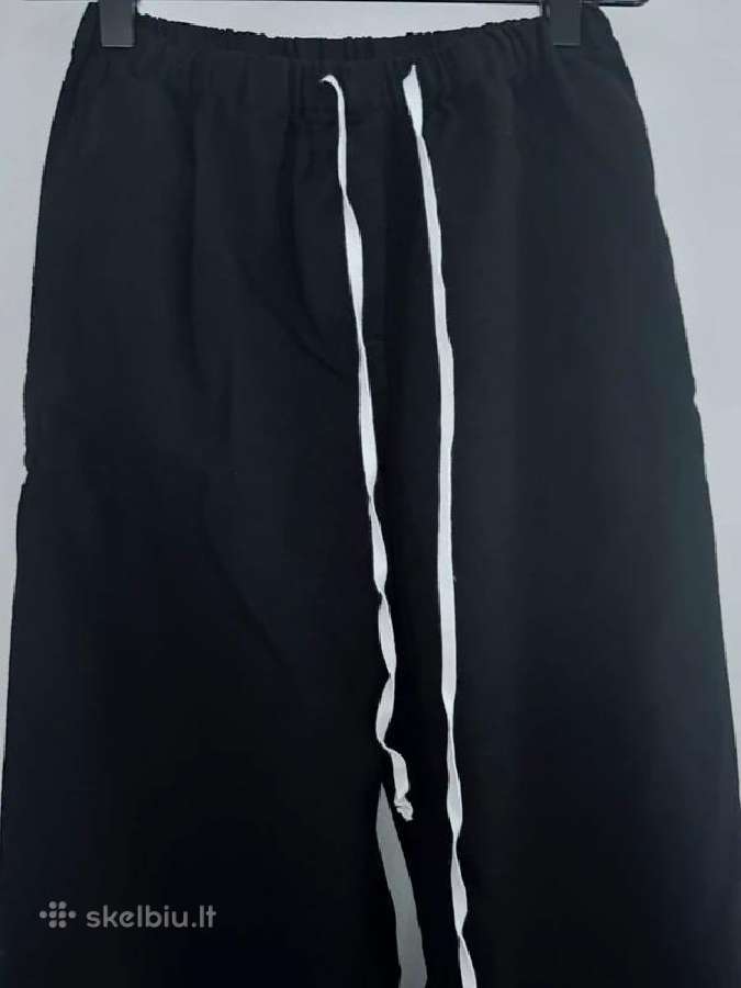 Juodos Unlabel kelnės Puff Drawstring Pants - nuotraukos Nr. 2