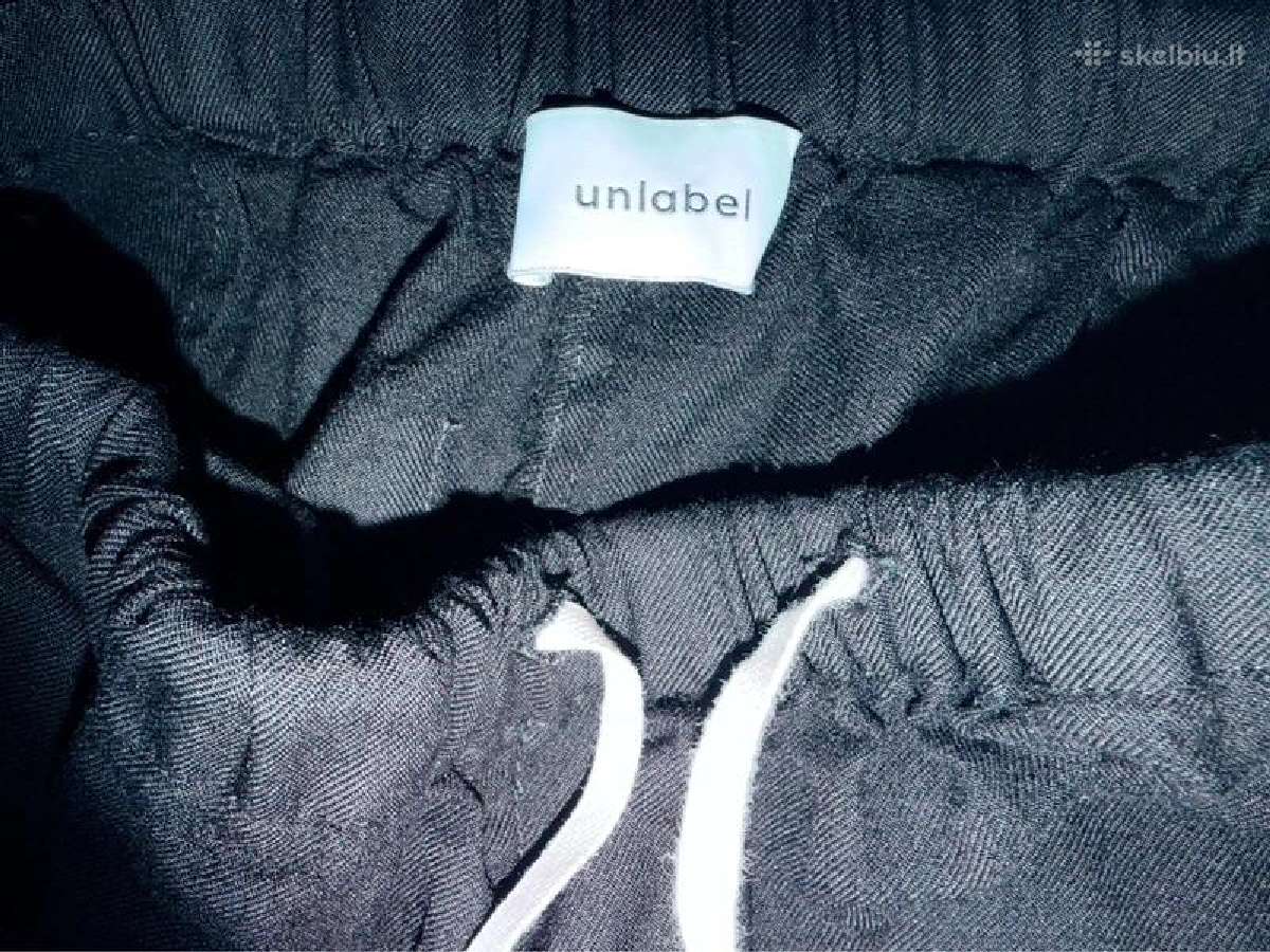 Juodos Unlabel kelnės Puff Drawstring Pants - nuotraukos Nr. 3