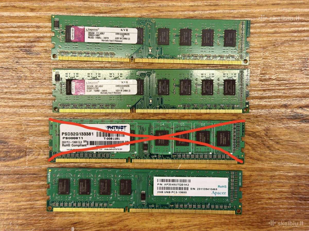 Ddr3 RAM atminties moduliai (2gb/4gb)