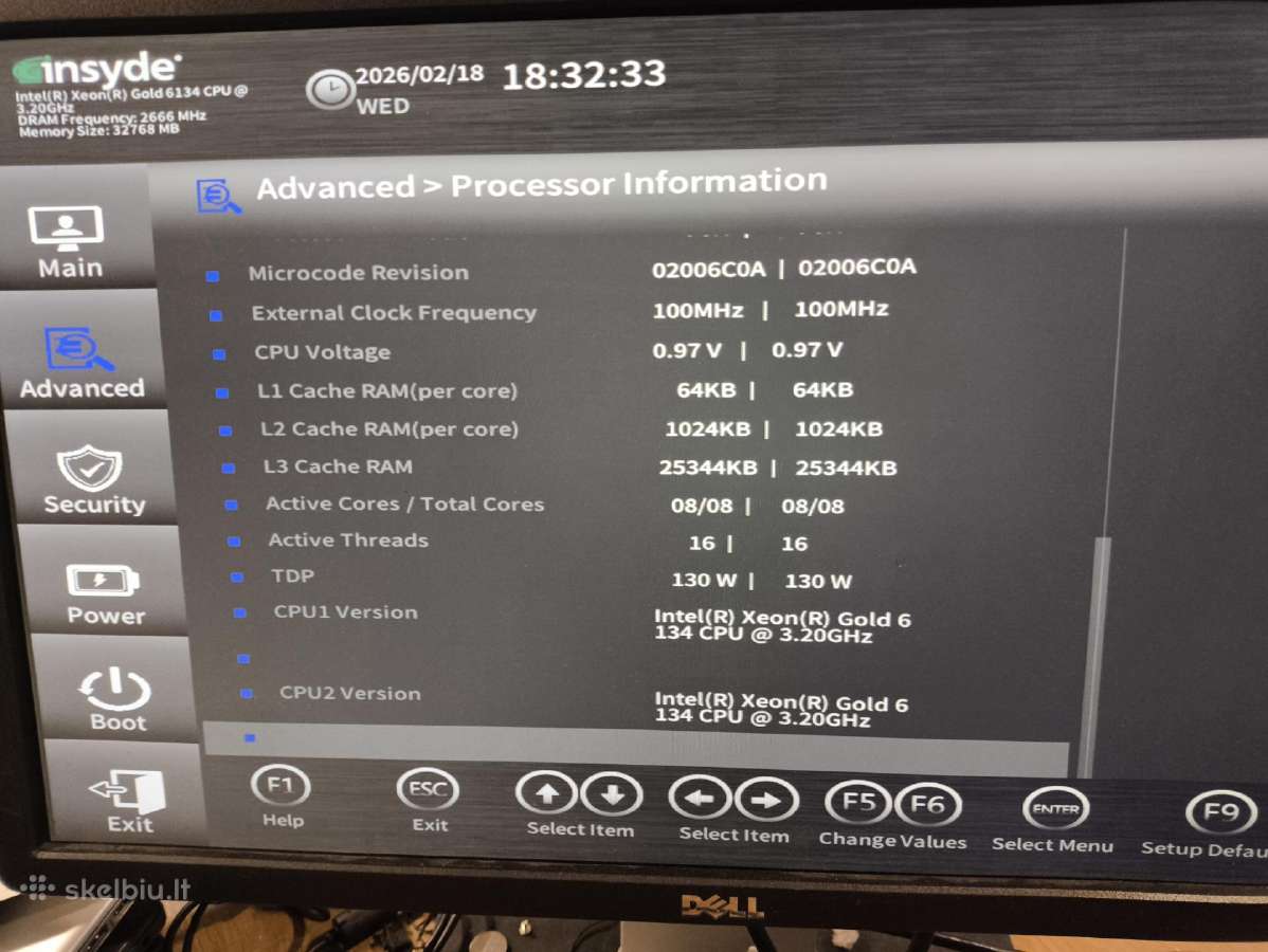 Serveris X2 Intel Gold Cpu, 32gb+ RAM - nuotraukos Nr. 4