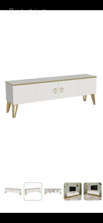 Parduodu TV staliukas Kalune Design Caprice, aukso - nuotraukos Nr. 2