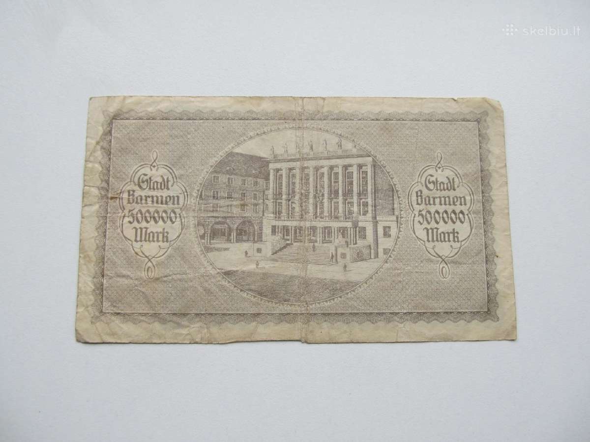 500 000 markiu , Barmen Vokietija , 1923 - nuotraukos Nr. 2