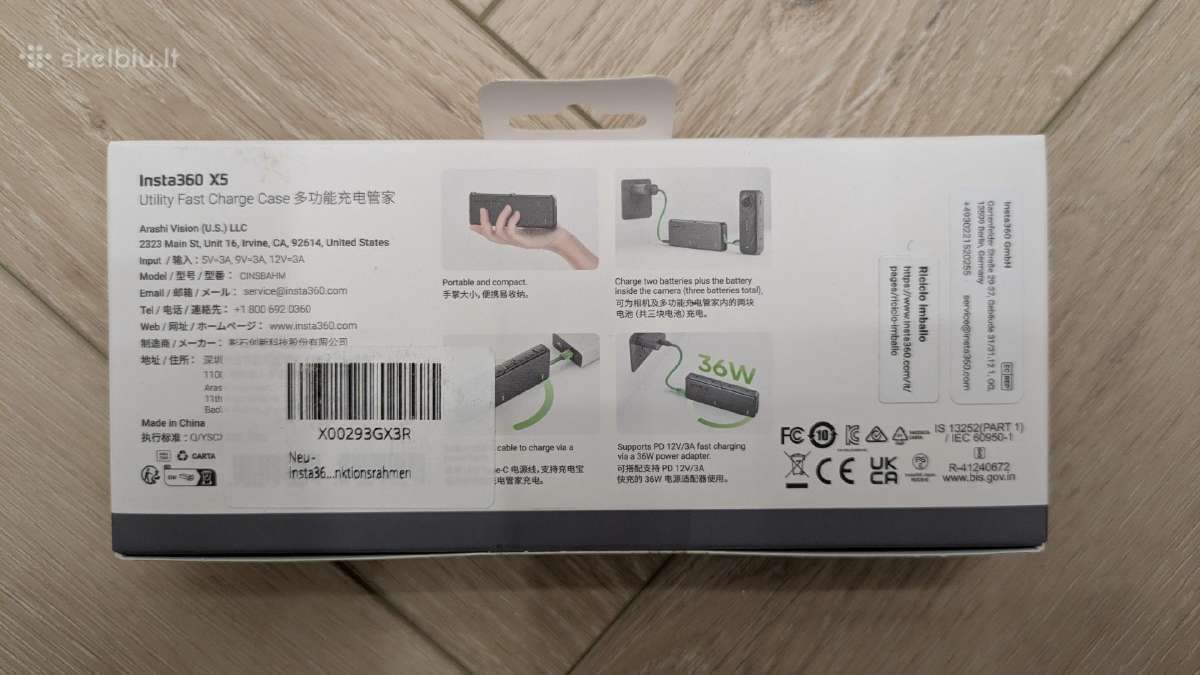 Insta360 X5 Utility Fast Charge Case - nuotraukos Nr. 2