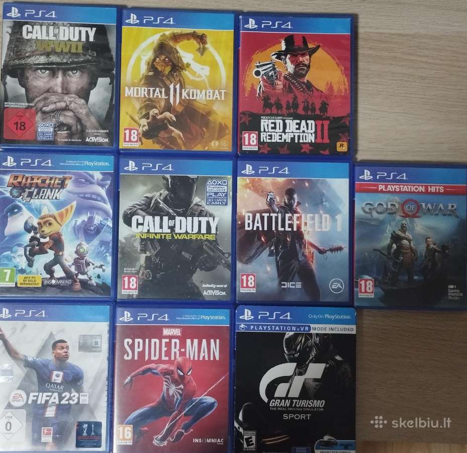 Skubiai parduodu Playstation 4 žaidimus