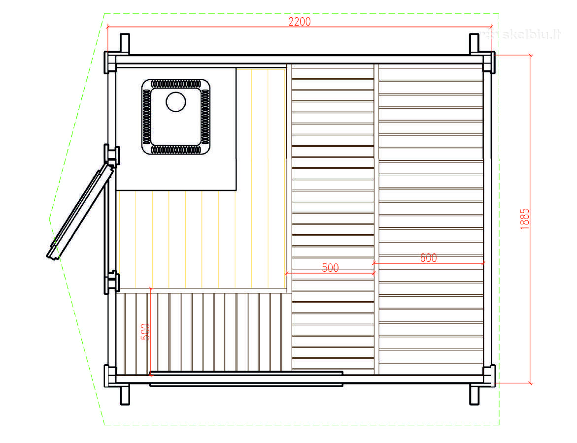 Mini sauna namukas 4m² - nuotraukos Nr. 16