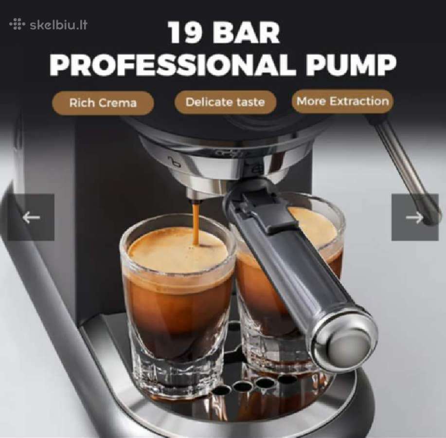 Cafelffe karštas/šaltas pusiau automatinis espress - nuotraukos Nr. 6