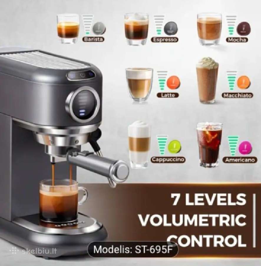 Cafelffe karštas/šaltas pusiau automatinis espress - nuotraukos Nr. 7