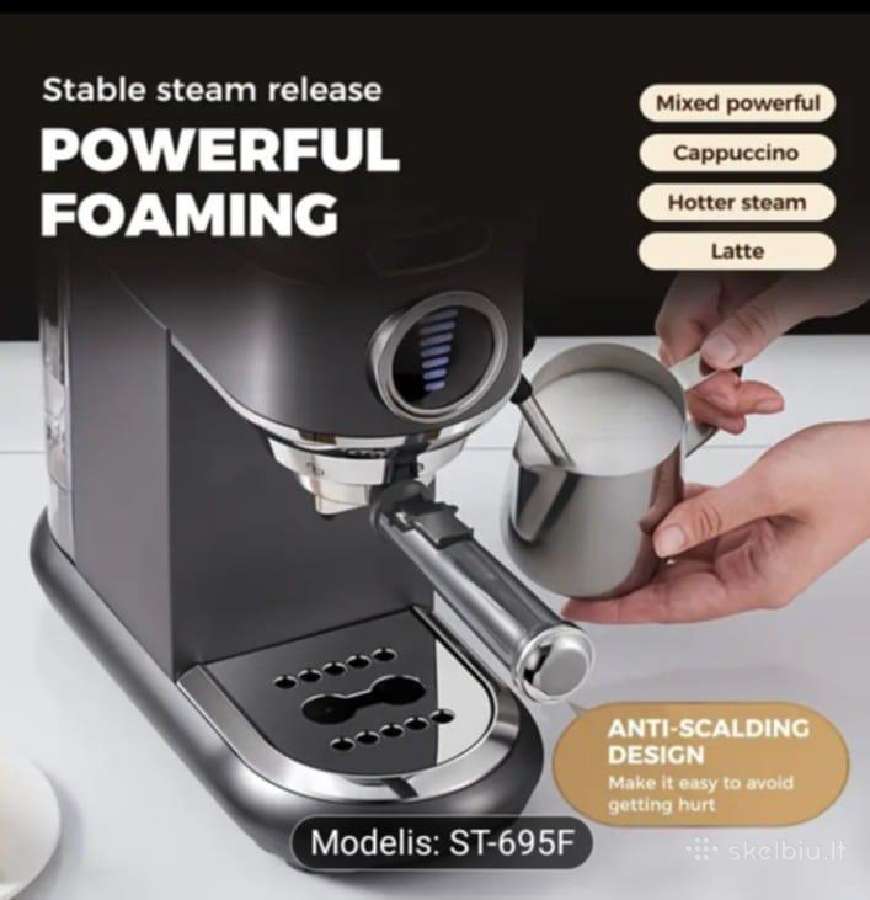 Cafelffe karštas/šaltas pusiau automatinis espress - nuotraukos Nr. 9