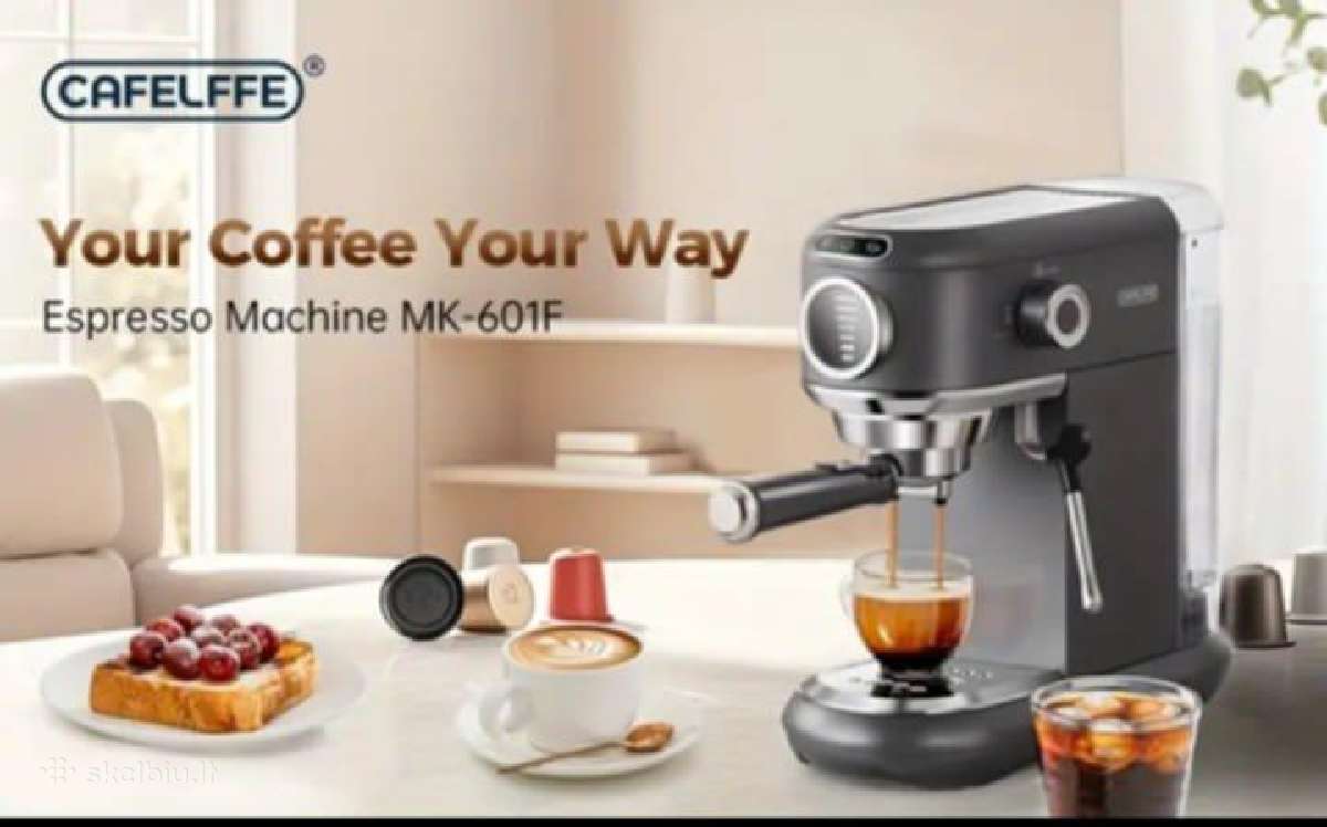 Cafelffe karštas/šaltas pusiau automatinis espress - nuotraukos Nr. 12