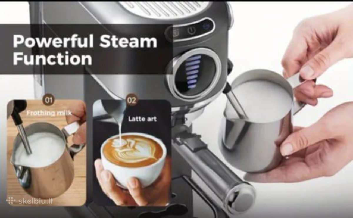 Cafelffe karštas/šaltas pusiau automatinis espress - nuotraukos Nr. 13