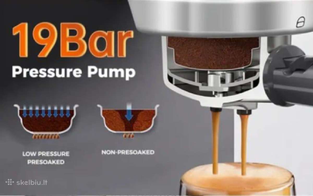 Cafelffe karštas/šaltas pusiau automatinis espress - nuotraukos Nr. 15