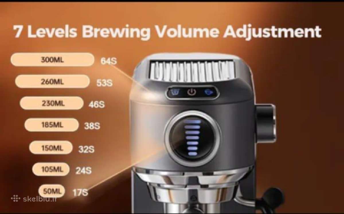 Cafelffe karštas/šaltas pusiau automatinis espress - nuotraukos Nr. 16