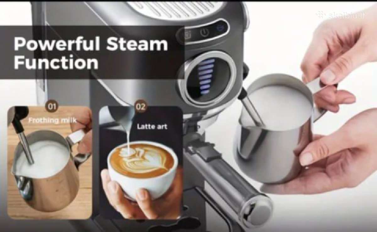Cafelffe karštas/šaltas pusiau automatinis espress - nuotraukos Nr. 18