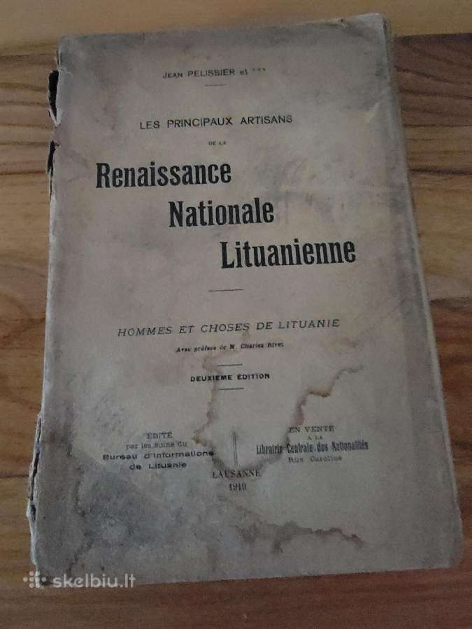 1918 m.knyga "Renanssaise Nationale Lituanienne"