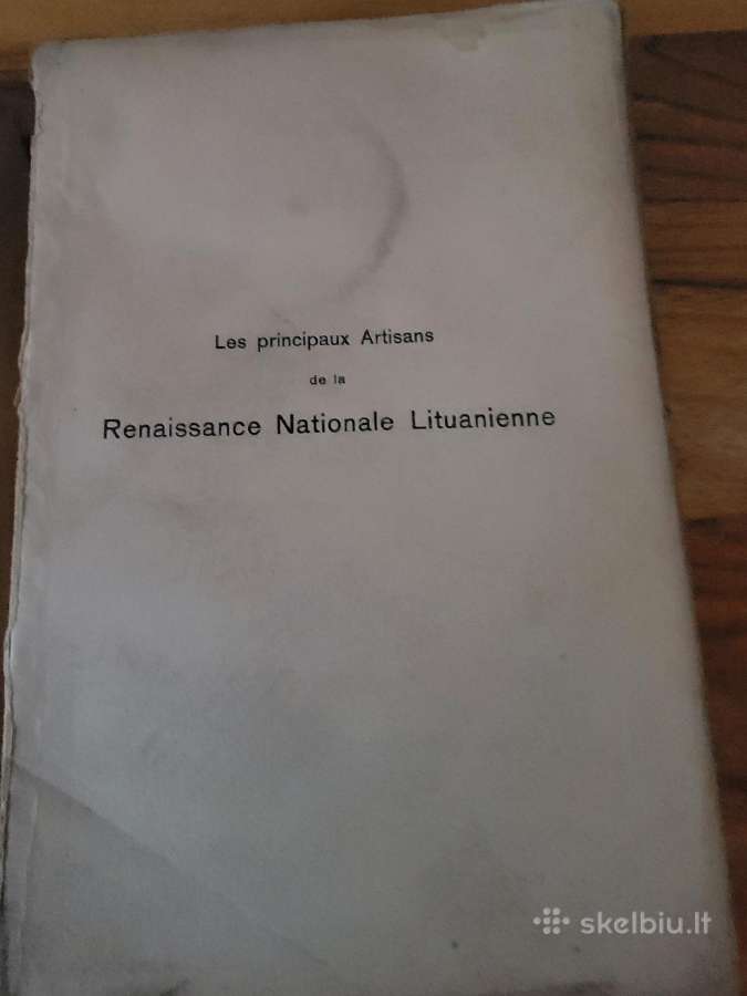 1918 m.knyga "Renanssaise Nationale Lituanienne" - nuotraukos Nr. 2