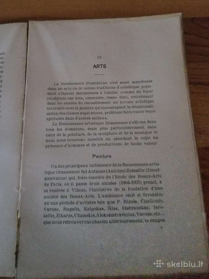1918 m.knyga "Renanssaise Nationale Lituanienne" - nuotraukos Nr. 5