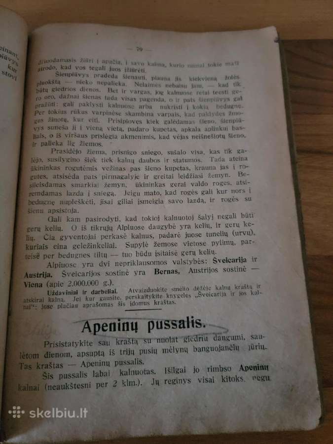 1928 m. S.tarvydo "Geografijos vadovėlis" - nuotraukos Nr. 4