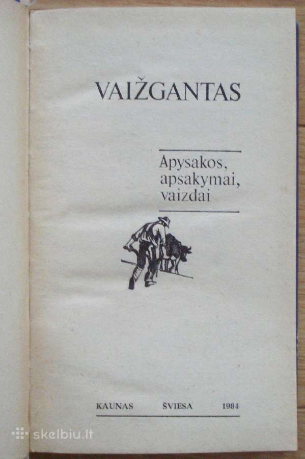 Vaižgantas "Apysakos, Apsakymai, vaizdai." - nuotraukos Nr. 2