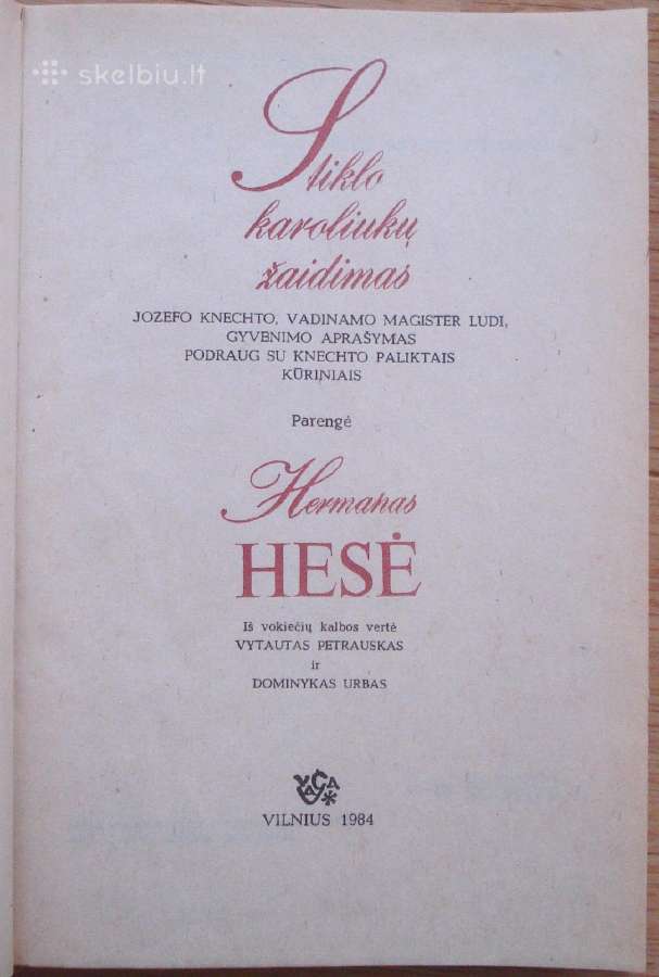 Hermanas Hese "Stiklo karoliukų žaidimas " - nuotraukos Nr. 2