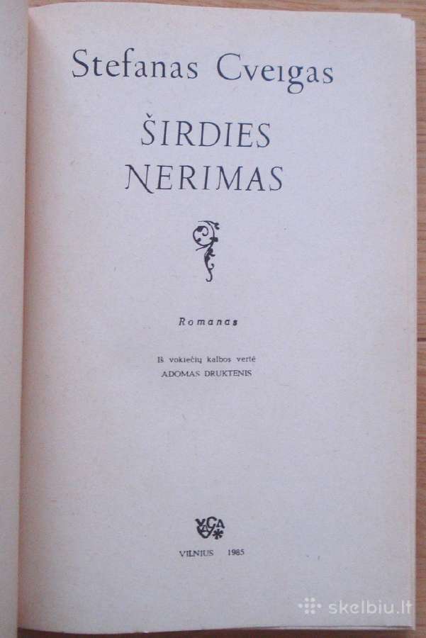 Stefanas Zveigas " Širdies Nerimas " - nuotraukos Nr. 2