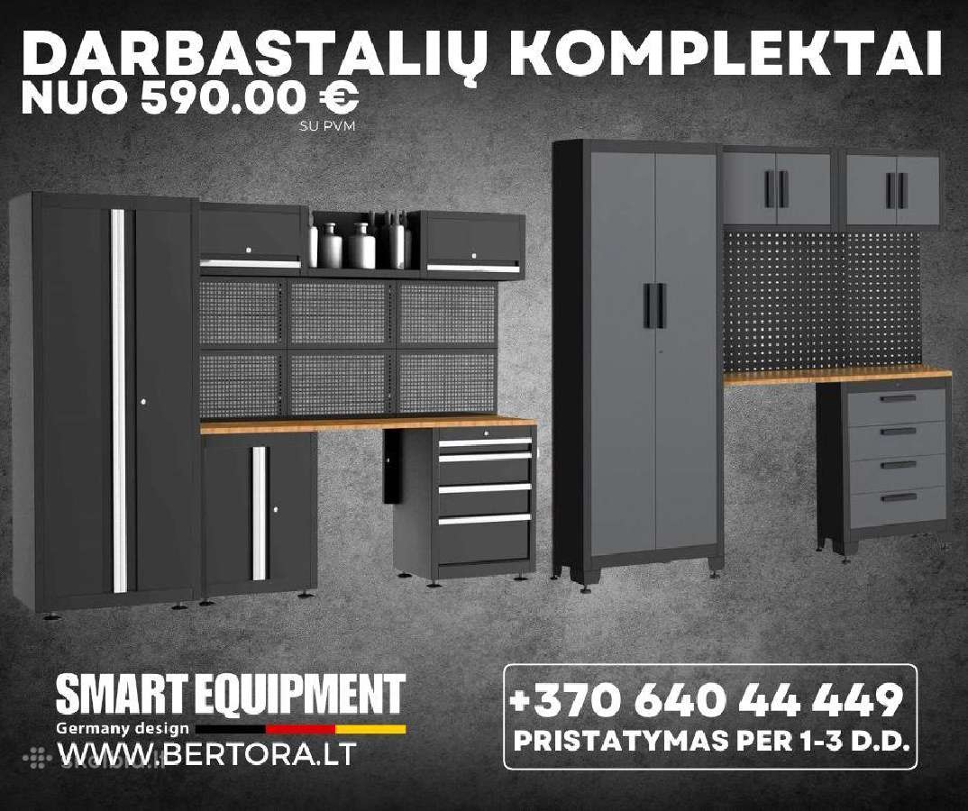 Darbastalių komplektai Smart Equipment Nuo 590 Eur