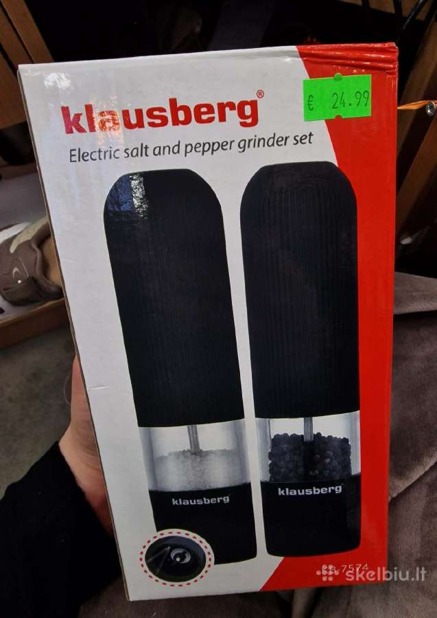 Klausberg elektriniai druskos ir pipirų malūnėliai