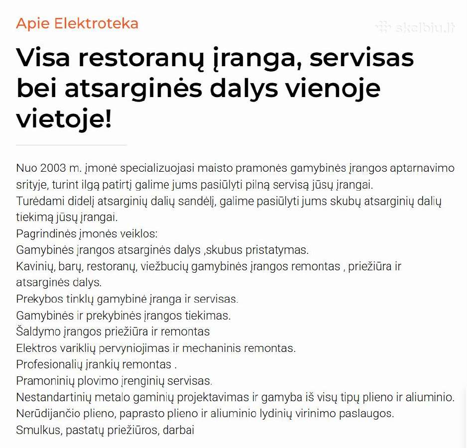 Virtuvės įranga nuo A - Ž, Visos Atsarginės Dalys - nuotraukos Nr. 9