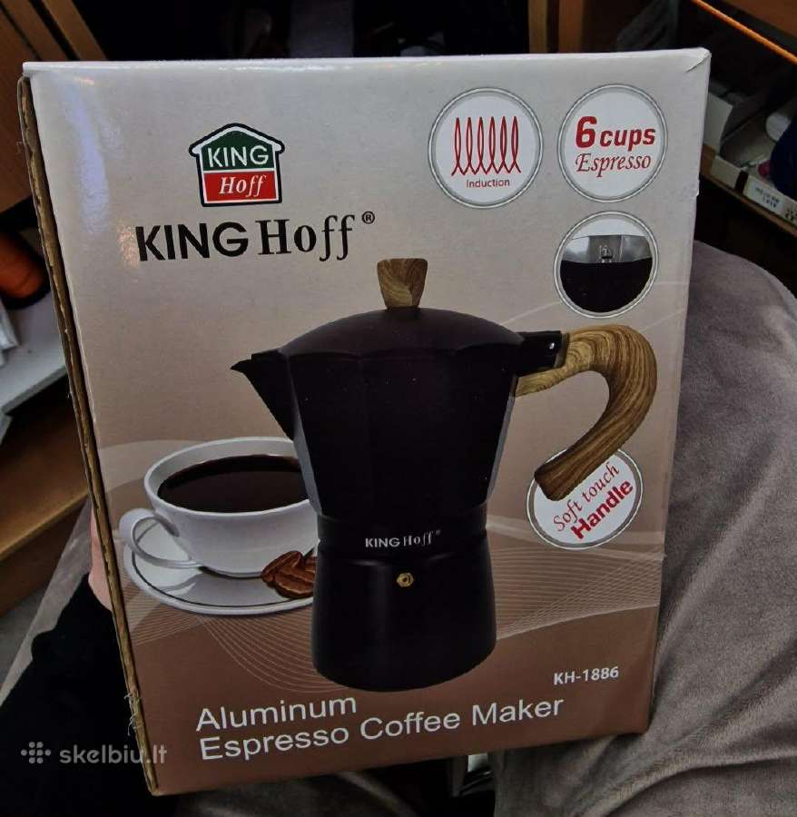 King Hoff Aliuminis espreso kavos aparatas