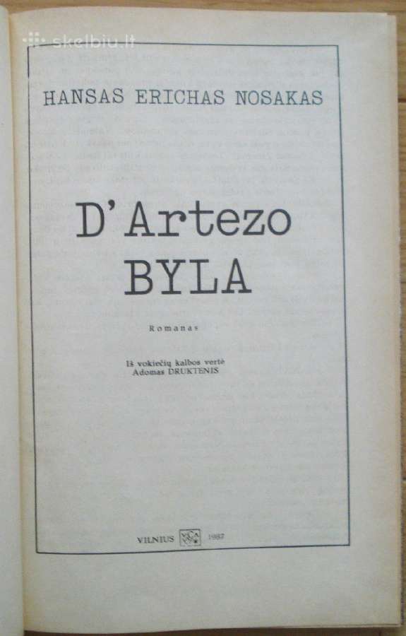Hansas Erichas Nosakas " D"artezo byla" - nuotraukos Nr. 2