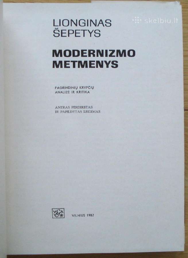Lionginas Šepetys " Modernizmo metmenys " - nuotraukos Nr. 2