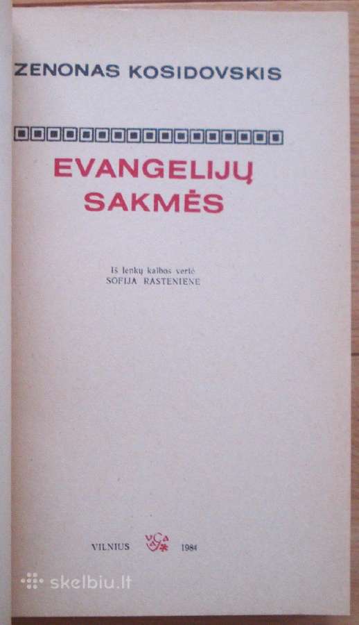 Zenonas Kosidovskis " Evangelijų sakmės " - nuotraukos Nr. 2