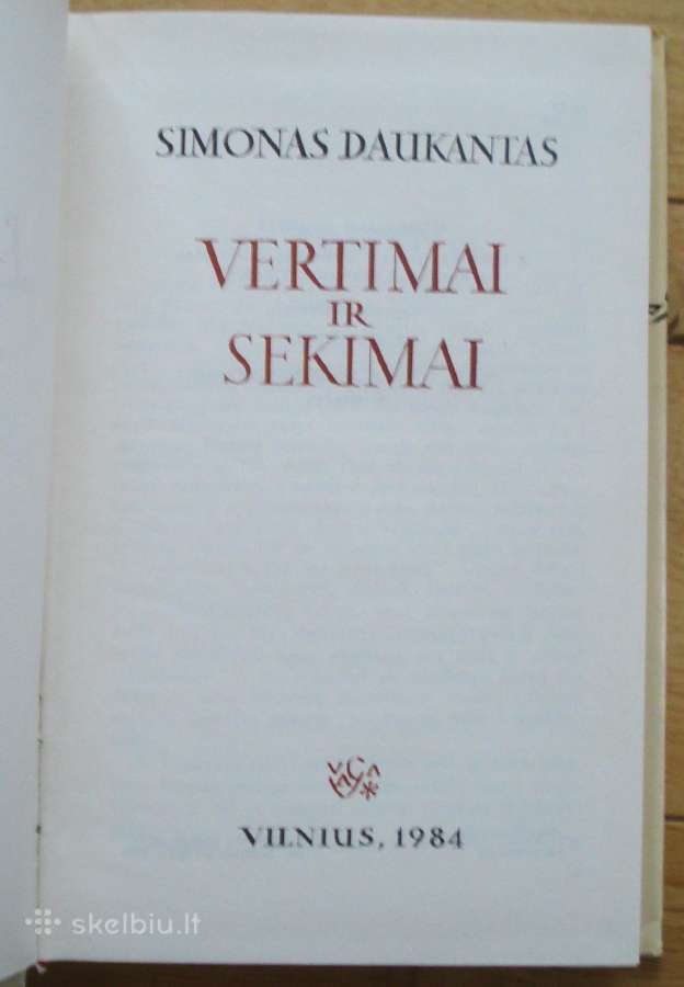 Simonas Daukantas " Vertimai ir sekimai " - nuotraukos Nr. 2