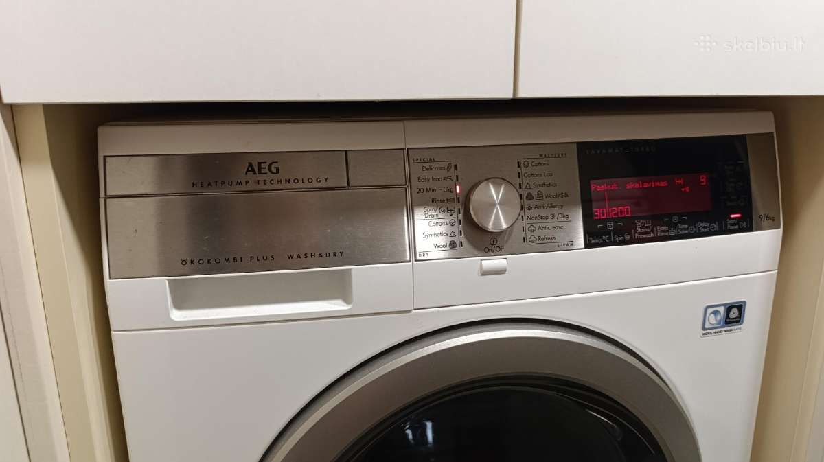 Aeg 9000 skalbimo mašina/džiovyklė* - nuotraukos Nr. 2