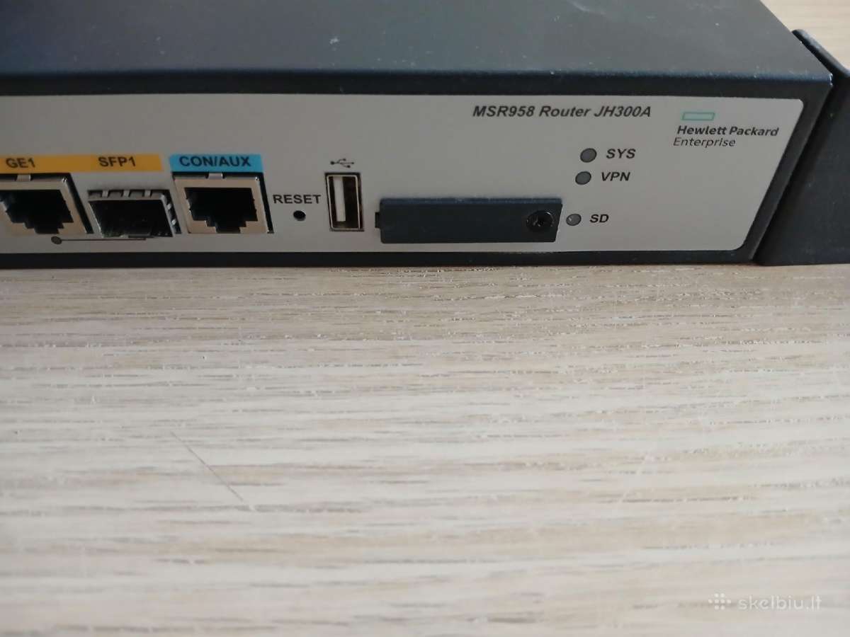 Maršrutizatorius Hp Msr958 - nuotraukos Nr. 2
