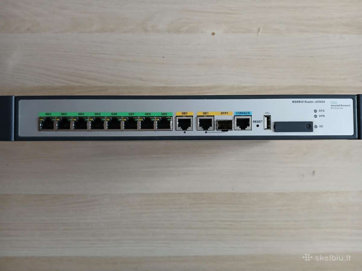 Maršrutizatorius Hp Msr958 - nuotraukos Nr. 3