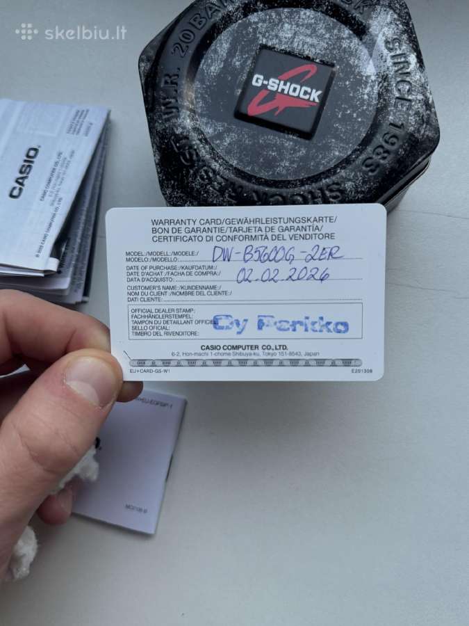 Laikrodis Casio G-shock Dw-b5600g-2er - nuotraukos Nr. 7