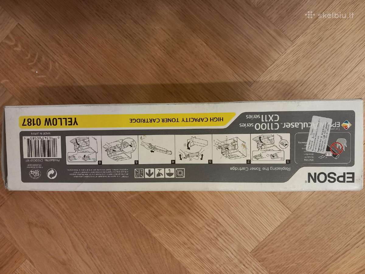 Epson geltono tonerio kartridžas Yellow 0187 - nuotraukos Nr. 2