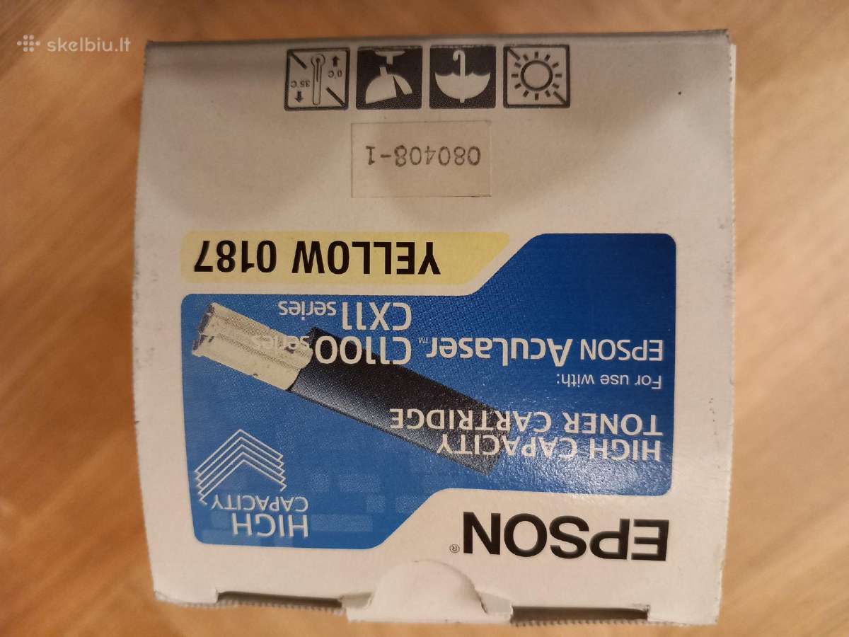 Epson geltono tonerio kartridžas Yellow 0187 - nuotraukos Nr. 4