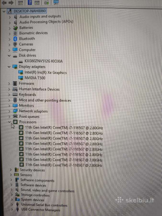 Zbook 14" i7-1165g7 32gb 512gb T500 4gb - nuotraukos Nr. 5