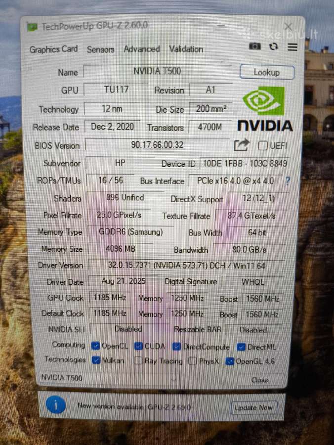 Zbook 14" i7-1165g7 32gb 512gb T500 4gb - nuotraukos Nr. 6