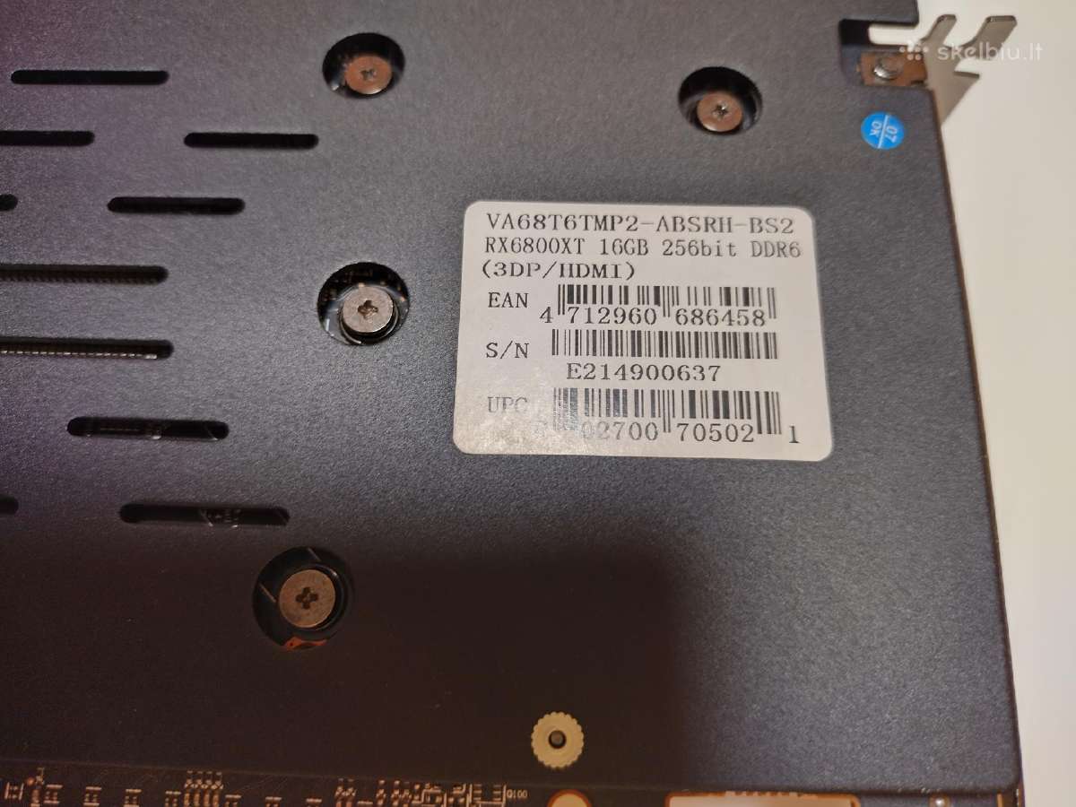 Biostar Rx 6800 XT 16gb - nuotraukos Nr. 3