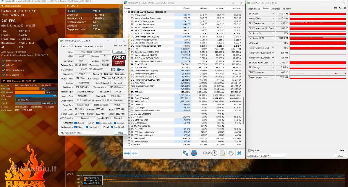 Biostar Rx 6800 XT 16gb - nuotraukos Nr. 11