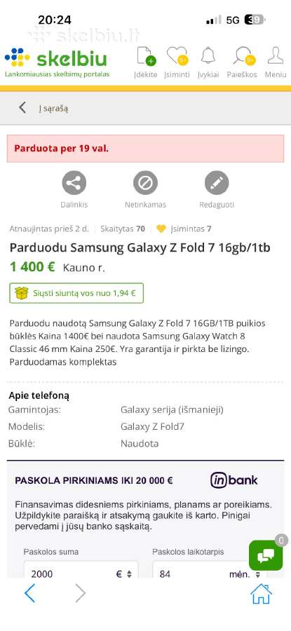 Ieskau Samsung Galaxy Z Fold 7